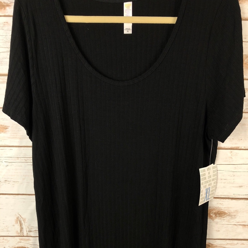 Lularoe classic t black ribbed